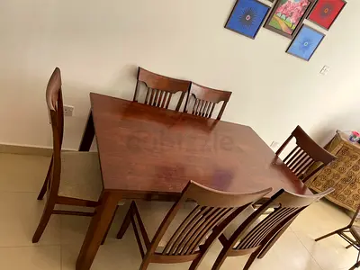 Dining table and chairs