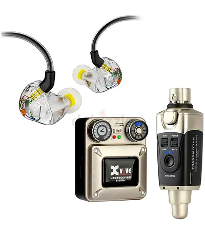 Xvive U45T9 In-Ear 5.8 GHz Monitor Wireless System With T9 Earbuds & Hard Case - Brand New