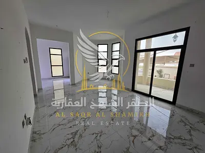 Villa for rent in Sharjah 4 bedrooms majlis living room maids room indoor yard and private parking for 3 cars suitable for families