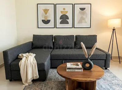 3. Premium Sofa Bed
Modern L-shape design, comfortable seating and sleeping area, plus useful stora