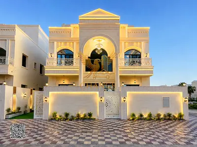 فيلا فاخرة بتصميم كلاسيكي وروف واسع وتملك حر، 6 غرف ماستر، ومواقف واسعة، سعر مميز شامل التسجيل عرض خاص للمشتري الكاش.