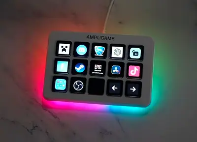 FIFINE D6 15-Key Programmable Macro Board for Streaming, Gaming & Editing