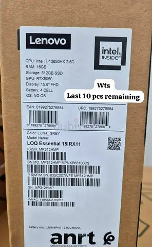Lenovo LOQ Essential 15IRX11 i7-13650HX | 16GB | 512GB SSD | RTX 3050 - New (WTS)