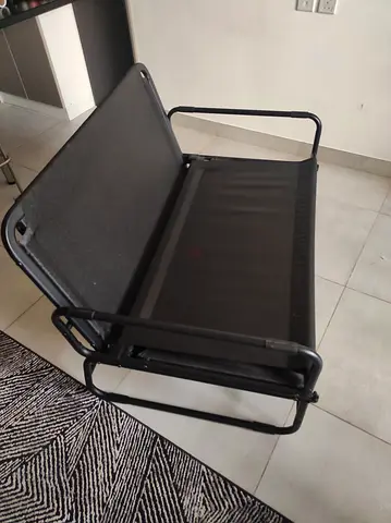 IKEA Double Sofa Bed / Futon Frame with Grey Mattress