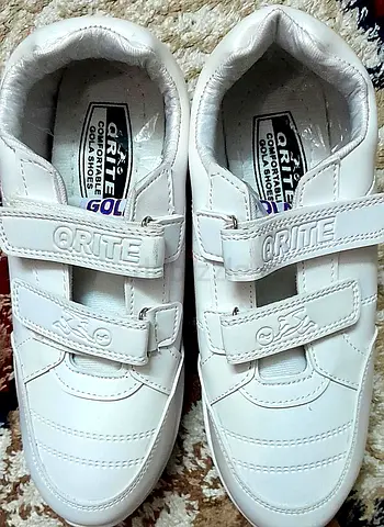 Brand New Qrite School Shoes | Size 9 | White | Double Velcro