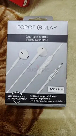 Force play jack 3.5 mm Ecouteurs Bouton Earbud Earphones for sale
