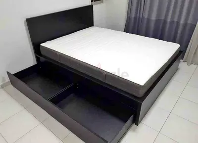 Ikea Queen size bed with mattress available in perfect condition