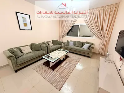 Fully Furnished Two Bedroom Apartment with Living Room for Monthly Rent in Al Taawun