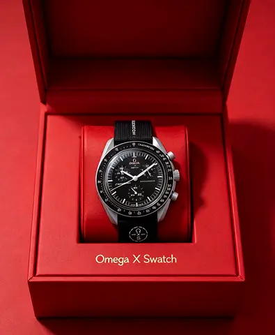 Omega x Swatch Speedmaster MoonSwatch — Black Mission, New