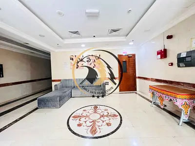 New muwaileh area 1bhk just in 40k with covered parking 2washroom with balcony/wardrobe