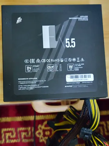 1st player ATX Power Supply 600w (Desktop PSU) with cables