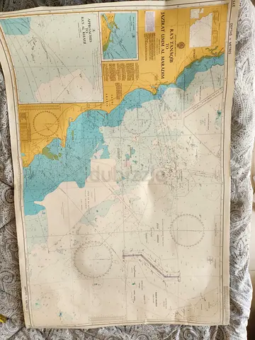 Original Vintage 1992 Admiralty Nautical Chart 3774 - Saudi Arabia & Kuwait