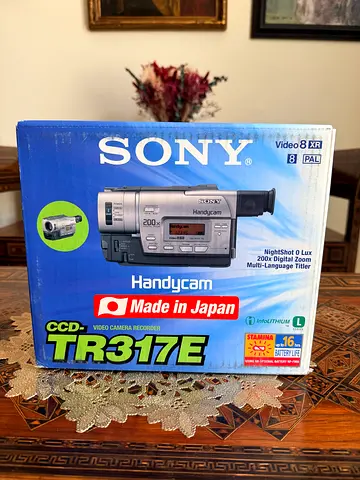 2x Vintage Sony CCD-TR317E Video8 XR Handycam – Unused Collector’s Items