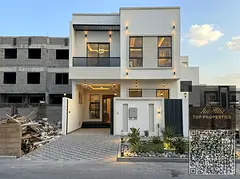 Own a villa for sale in Ajman at an attractive price and with no annual fees. First occupancy, freeh