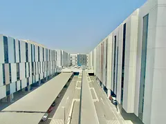 Studio for rent in Aljada Solo3. Fourth floor, Size 298sqf. Rent 32k , four payments. 30k one paymen