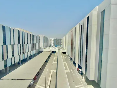 Studio for rent in Aljada Solo3. Fourth floor, Size 298sqf. Rent 32k , four payments. 30k one payment Sec cheque 3 k