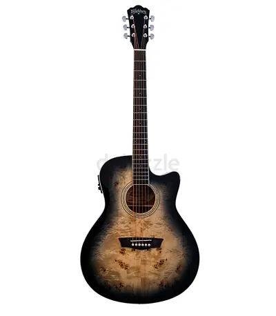 Washburn Deep Forest Burl Ace Series Grand Auditorium Shape Electro-Acoustic Guitar - Brand New