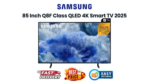 Samsung 85 Inch QLED TV Abu Dhabi - Q8F 2025 - New, FREE DELIVERY, 1 YEAR WARRANTY