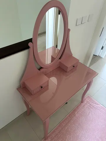 Ikea Pink Hemnes Dressing Make Up Table