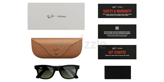 (MOVING OUT SALE, FOR AED 1699 ONLY) BRAND NEW Ray-Ban Meta Wayfarer Gen 2 Shiny Black & Green Lens