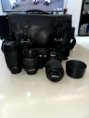 Nikon D60 with lenses and bag for sale