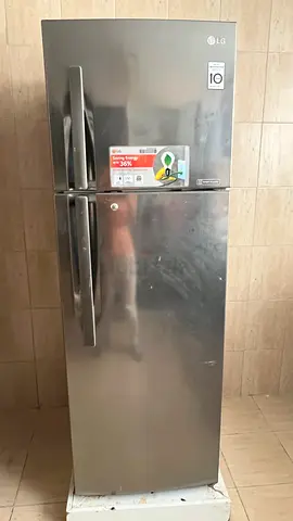 LG Top Freezer Refrigerator, Stainless Steel, 2-Door - Good Working Condition