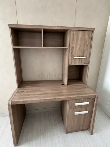 Home Centre Study / Office Desk with Integrated Hutch & Storage