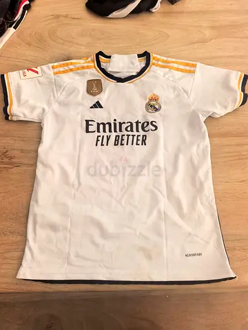 Real Madrid 2021/22 Home Jersey - Size M (Used) age 10-12 year old