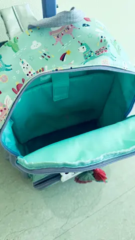 Lightweight unicorn print baby/kids backpack - gently used
