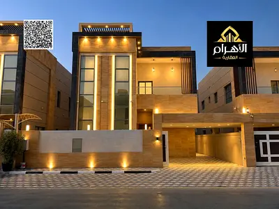 فيلا للبيع في منطقة الياسمين عجمان : 4 غرف نوم ماستر ومجلس وصالتين بتصميم عصري بتشطيب فاخر _ تملك حر لجميع الجنسيات _ شامله كهرباء ومياه ومكيفات