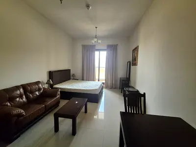 Ready to move // Furnished Studio With Balcony // 4 cheques
