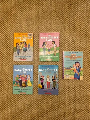 The Baby-Sitters Club paperback collection (5 books) - Nancy Drew-style middle-grade series.