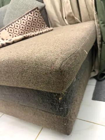 Used sofa with storage …a bit of wear and tear(shown in pic)…NO DELIVERY