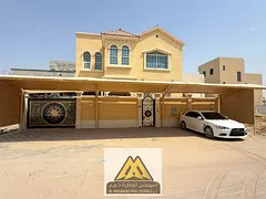 Clean Villa (2nd Tenant) for Rent in Al Yasmeen, Ajman | 5 Master Bedrooms + Majlis & Hall + Built-i