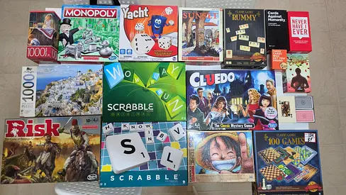 Bundle of Mixed Board Games (Monopoly, Risk, Scrabble, Cluedo, more)