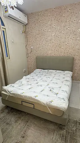QUEEN Bedframe with Mattress + Mattress Protector