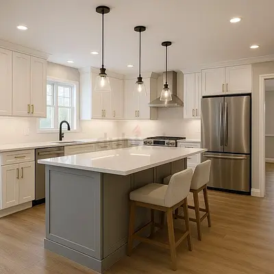Modern kitchen island
