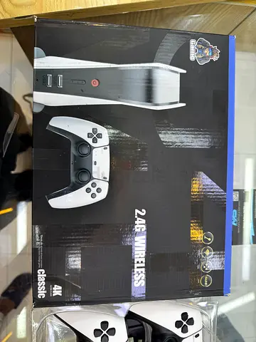 Classic 4k wireless gaming console with remote controls