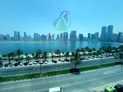 Luxury 1BHK for Rent in Al Mamzar Direct Dubai Exit Free Parking Mamzar Corniche View Panoramic Windows Master Bedroom 2 Bathrooms Laundry Room and Fl