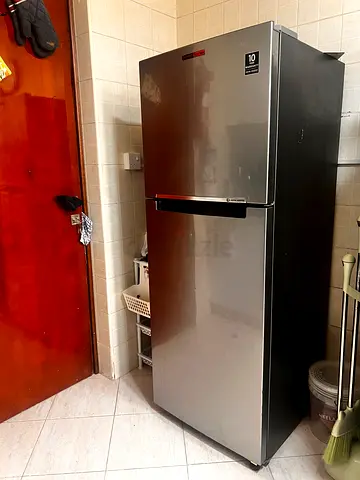 LG Single Door Refrigerator - Stainless Steel, Good Working Condition and High-Back Chair - 2 nos.