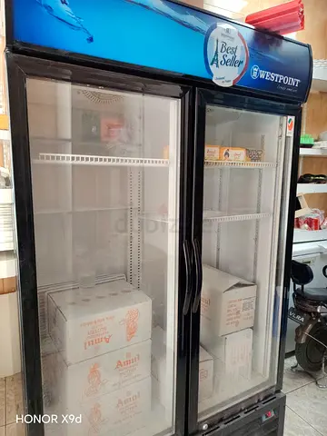 Used Westpoint Double Glass Door Display Refrigerator - Good Working Condition