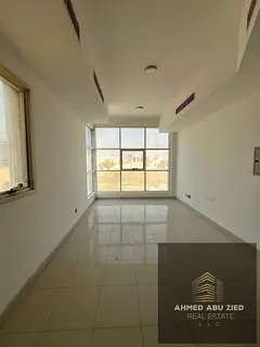 Spacious studio for annual rent in Liwara Ajman. Panoramic view, near Corniche, bus station & Sharja