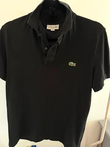 Lacoste Black Slim Fit Polo – Size M – Good Condition