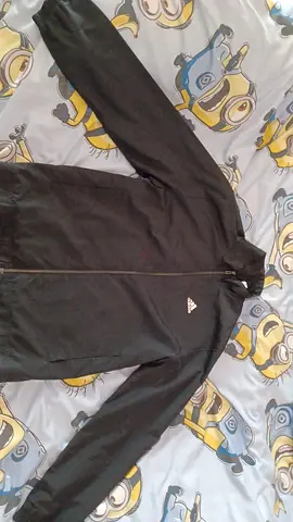 Adidas black full-zip lightweight waterproof jacket - men's, good condition