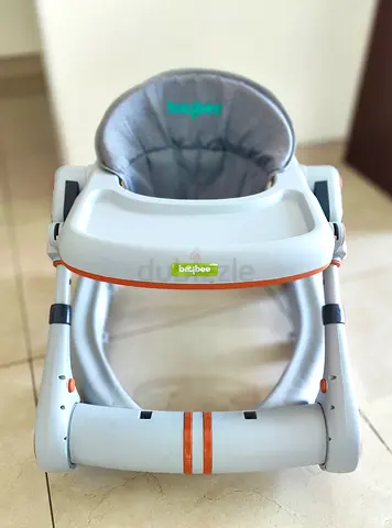 Lightweight Baby Walker with Tray and Padded Seat - Good Condition