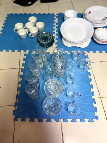 Large Crockery & Glassware Bundle – 40+ Pieces!