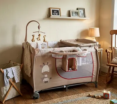 Baby cot and mattresses
