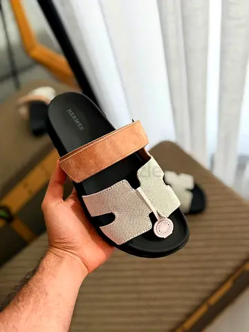 Hermes Chypre Men's slide sandals (SUPER MASTER QUALITY)