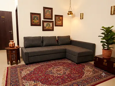 L-Shape Sofa Bed with Storage
Left & Right fitting available. Modern design with comfortable seating