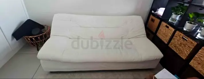 Used beige convertible sofa bed - good condition location Arjan